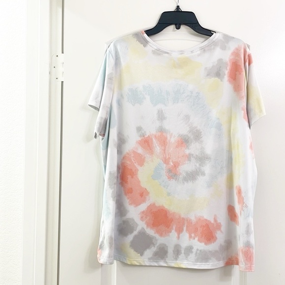 Secret Treasures Queen of Everything tie dye print pajama top - Picture 2 of 3